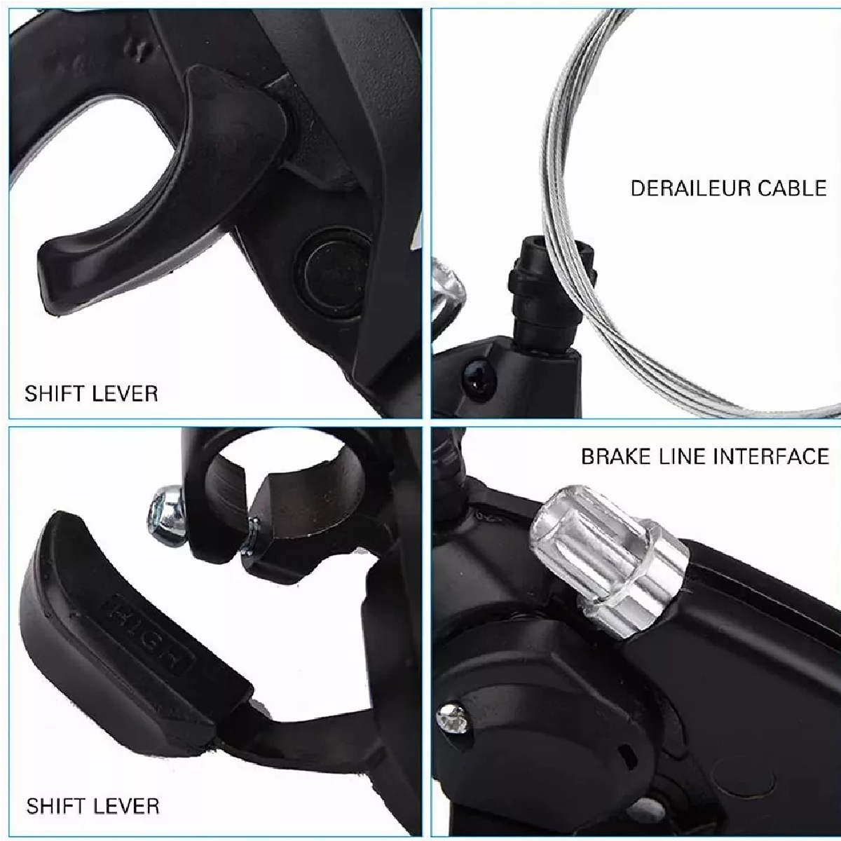 Palancas De Freno /cambios Bicicleta Montaña 24 Vel 3x8