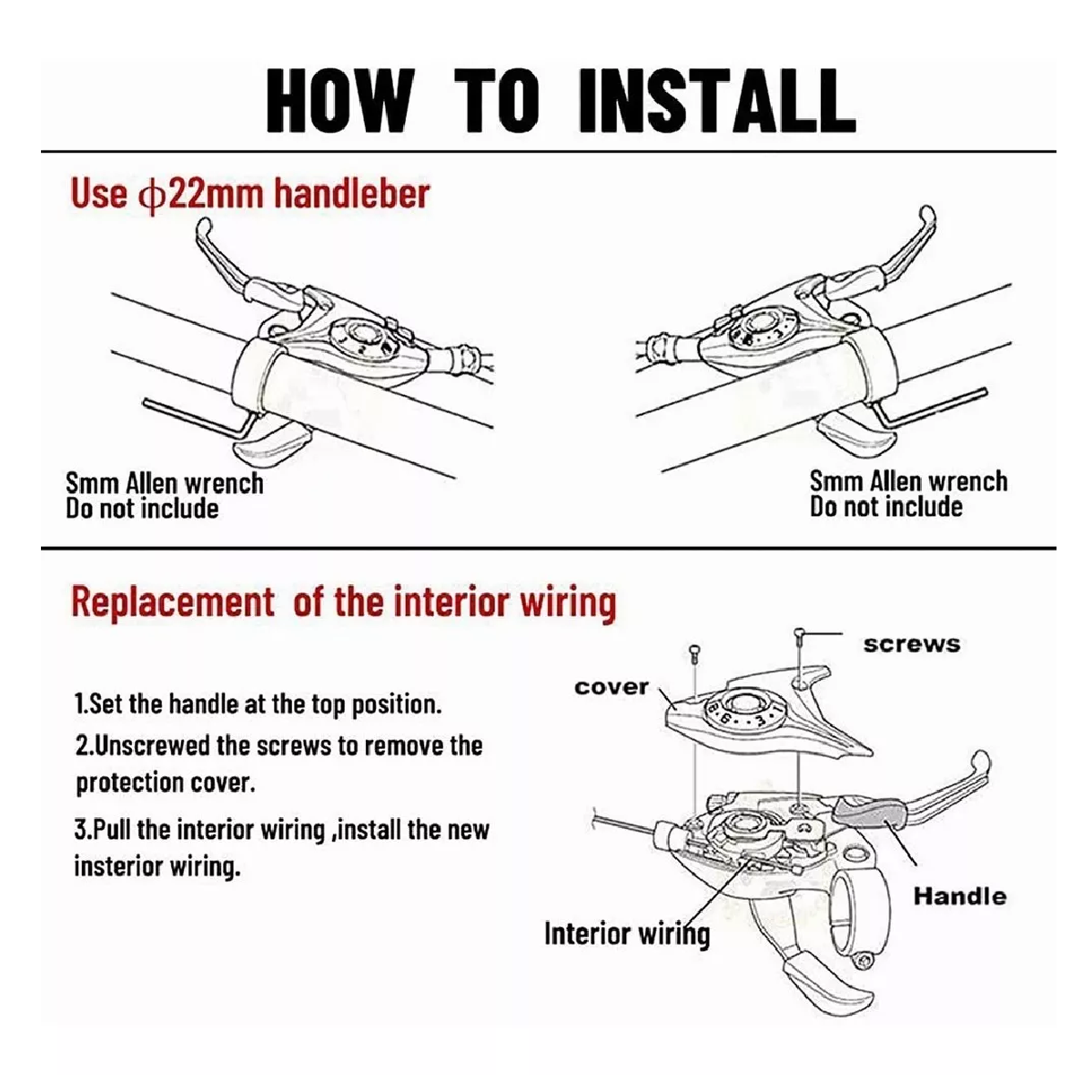 Palancas De Freno /cambios Bicicleta Montaña 24 Vel 3x8