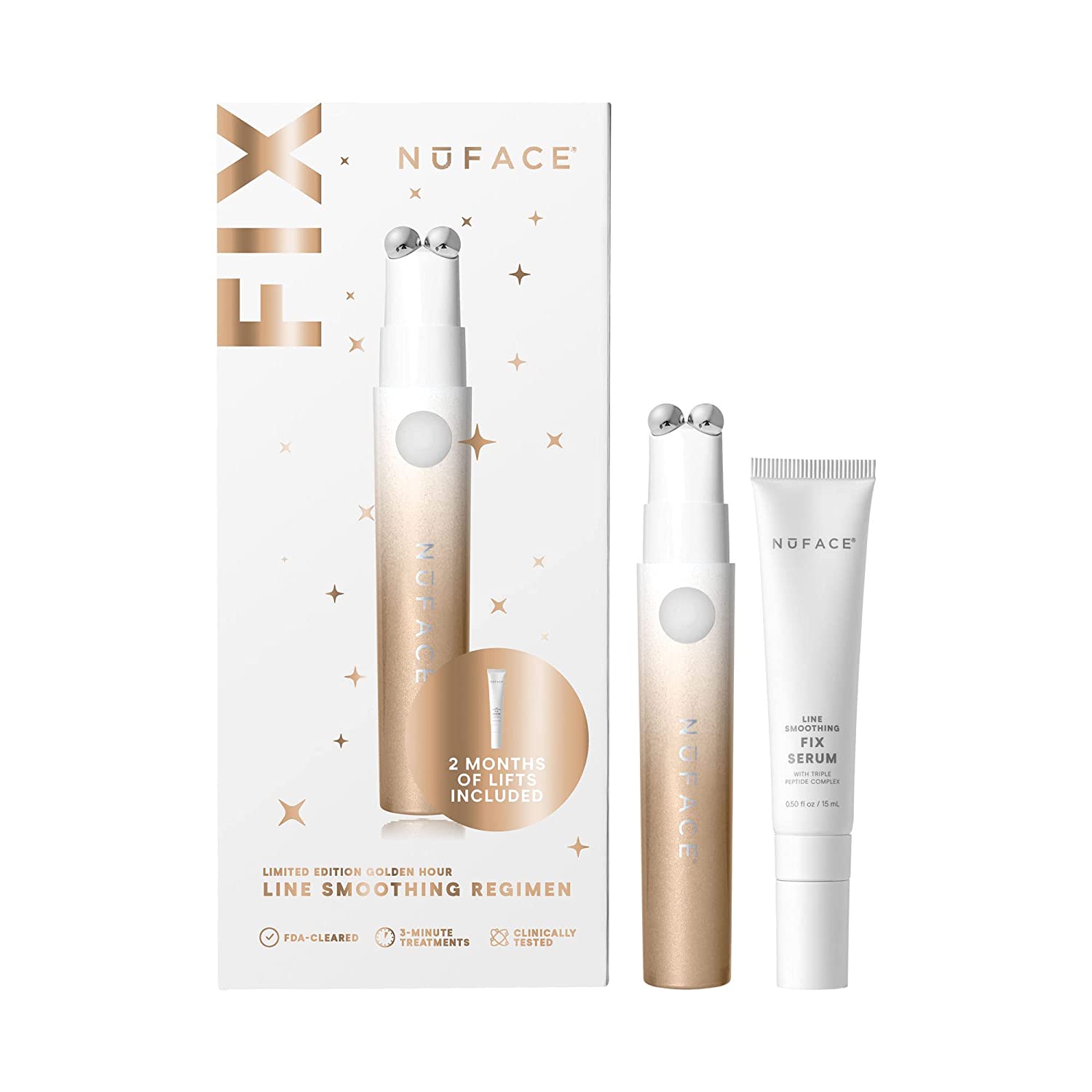 Dispositivo Microcorriente Contorno de Ojos, Labios y Frente NuFACE FIX® DORADO | Skin Care Mujer