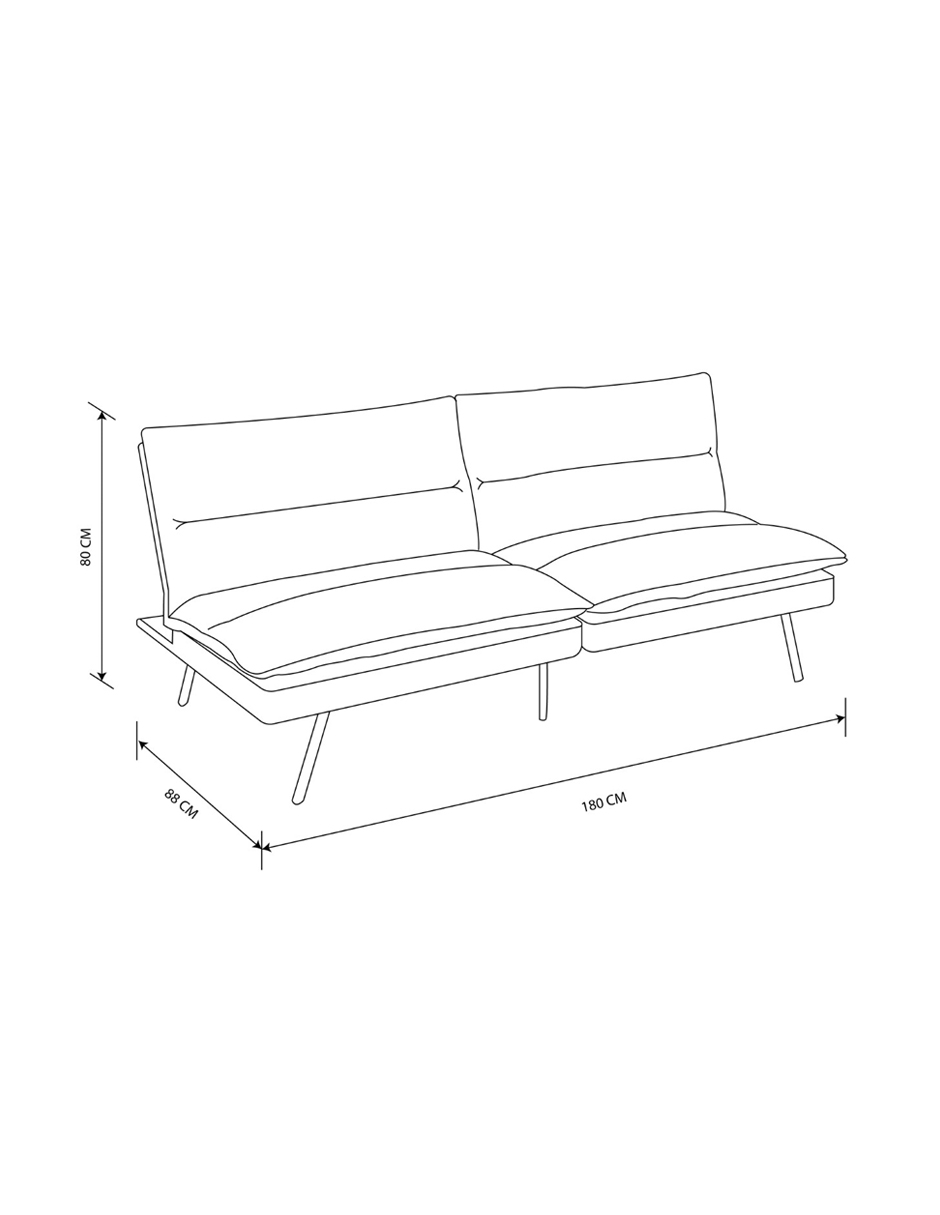 sofa cama easy living element gris