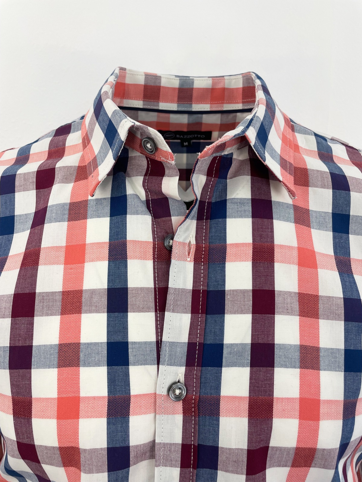 Camisa Manga Larga Cuadros Hombre Bazzotto