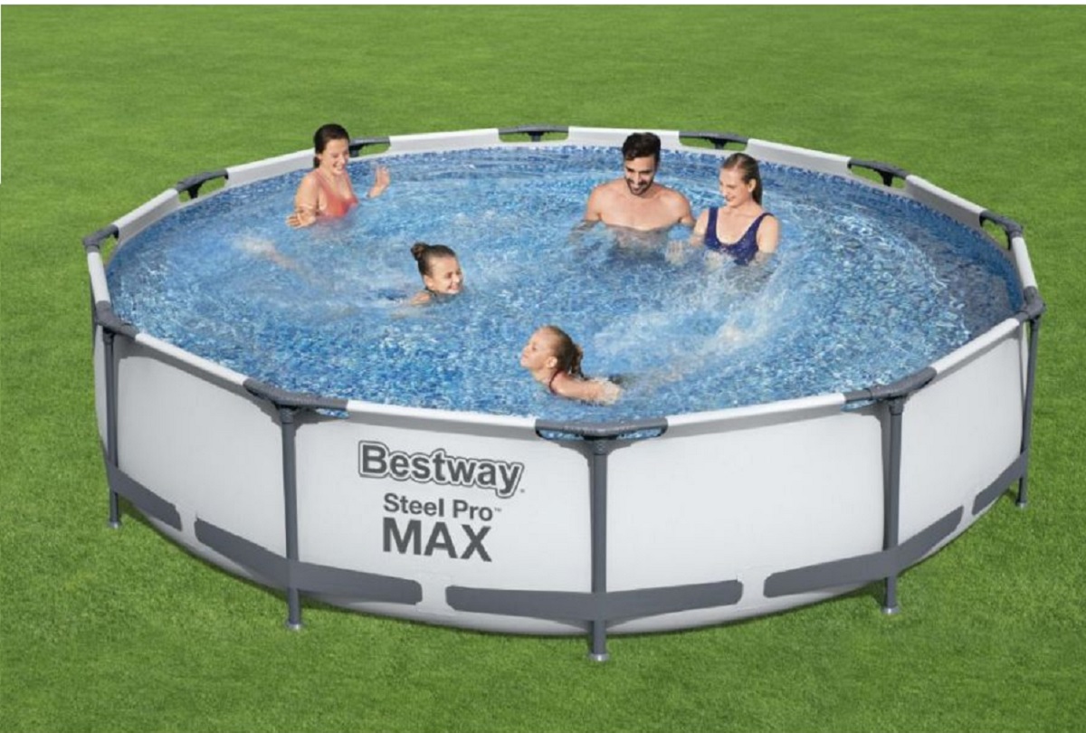 Alberca Rigida c/estructura redonda azul Bestway 3.66x76cm(12x30pulg)