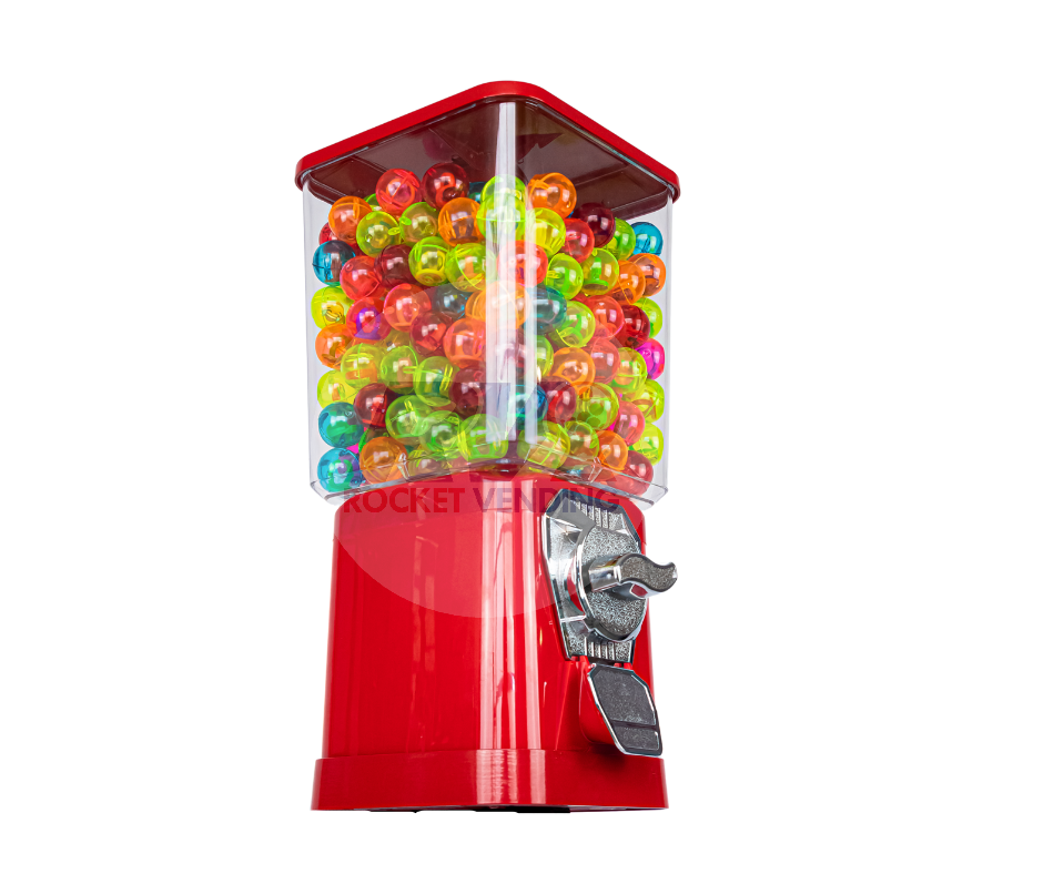 Maquina chiclera vending para pelotas o capsulas moneda 5 pesos 