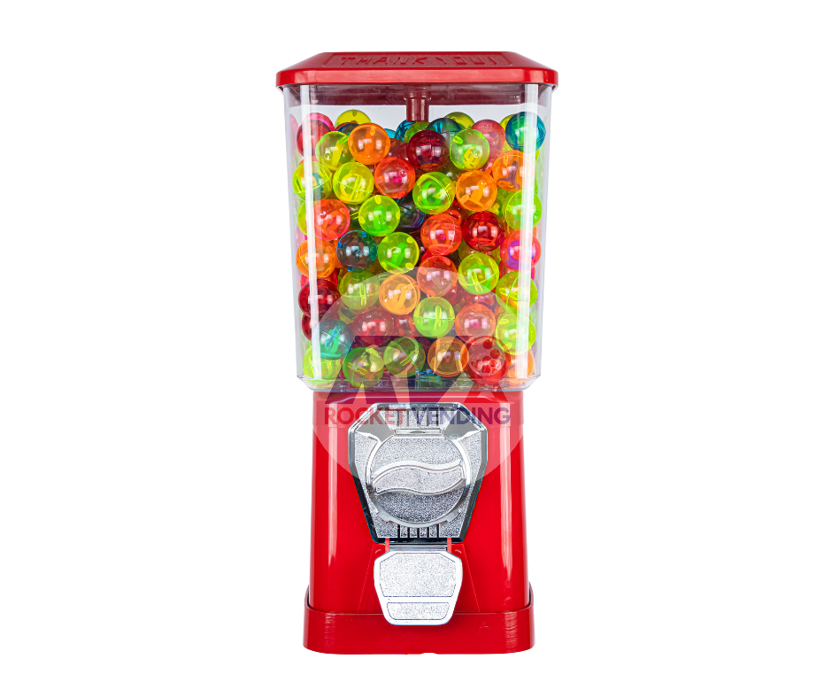 Maquina Chiclera vending 5 Pesos + Capsula Con Perritos + Base Ch5