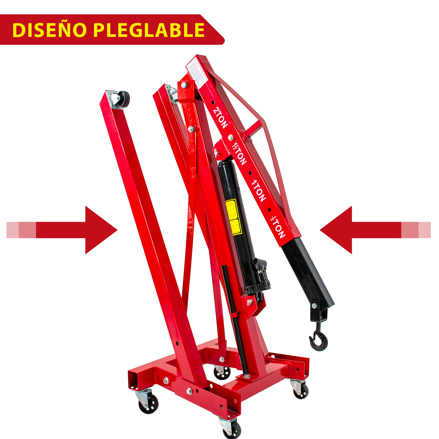 Pluma Hidraulica para Motor 2 Tons Centrador Nivelador Motores