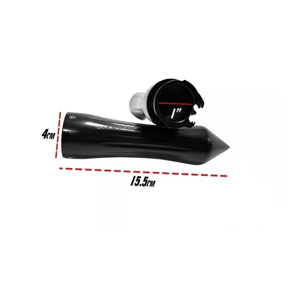 Puños Negros Chopper Spike Con Tubo Movil 1 Pulgada