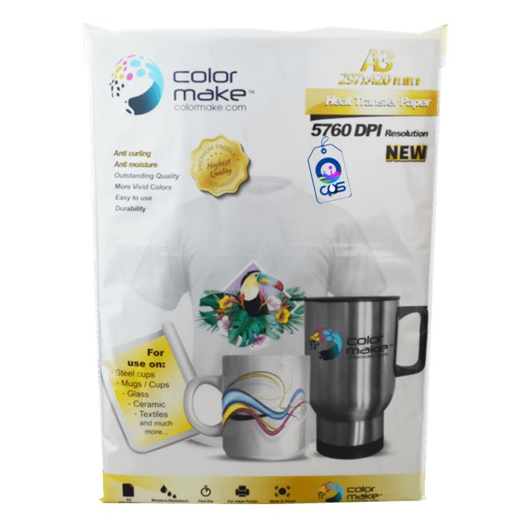 Papel PREMIUM para sublimación A3  (100 hojas).