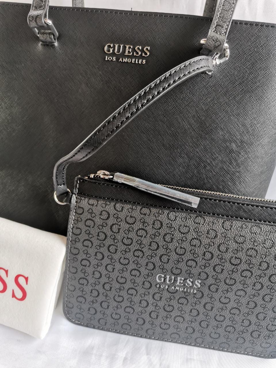 Bolsa Guess Roman Le750623-bla 100% Original Y Nueva