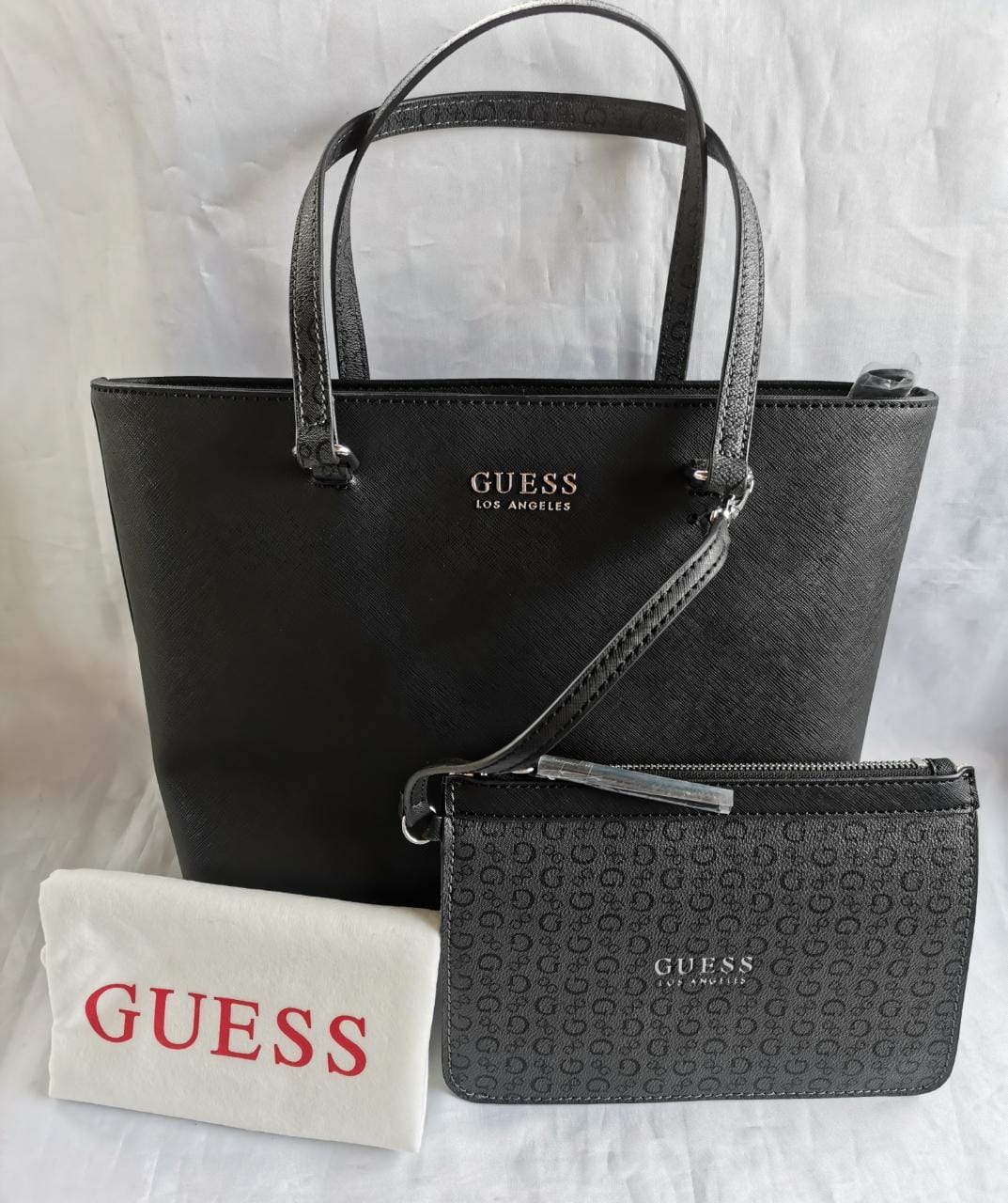 Bolsa Guess Roman Le750623-bla 100% Original Y Nueva