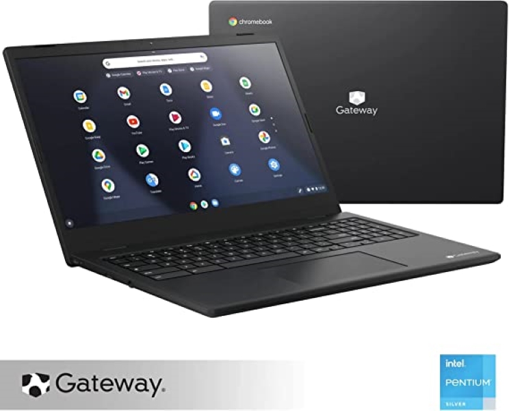 Laptop Gateway GCNP41524-BK, 15.6in HD, Pentium Silver N6000, Gráficos Intel UHD, 4GB RAM, 128GB SSD, Chrome OS Negro, REACONDICIONADA
