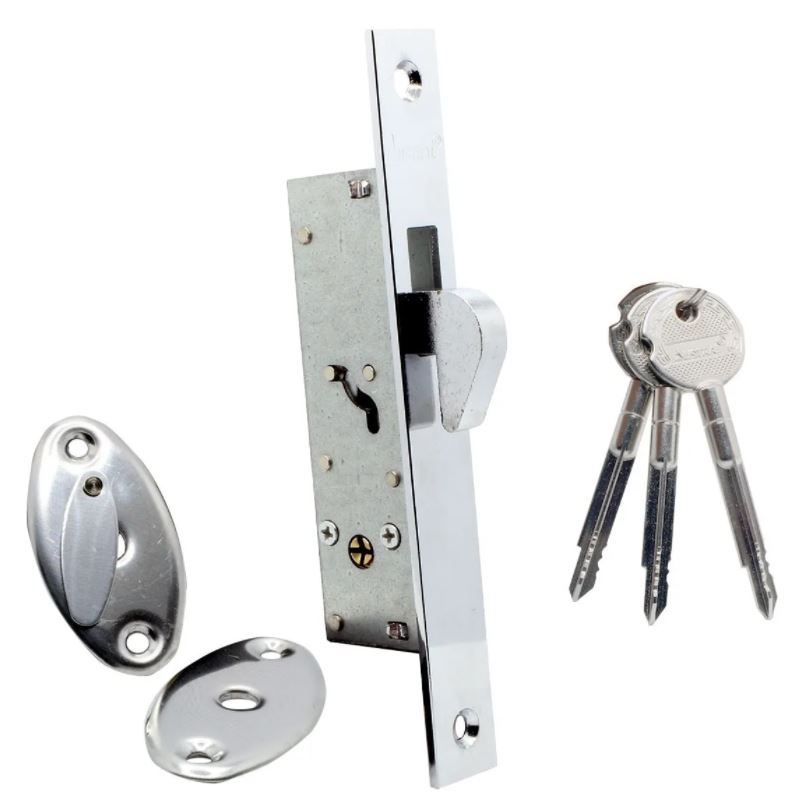 Cerradura Puerta Corrediza 504tt Austral Tetra Llave Perfil Aluminio