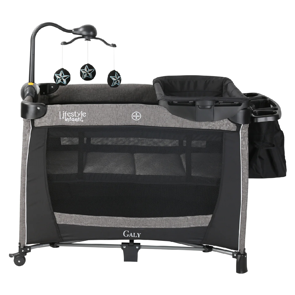 Cuna Corral de Lujo para Bebe Galy Infanti Gris