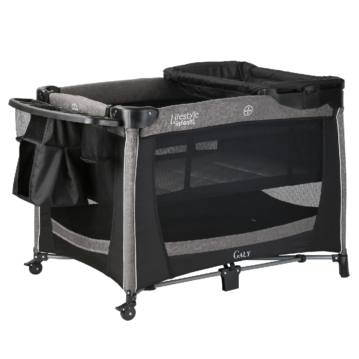 Cuna Corral de Lujo para Bebe Galy Infanti Gris