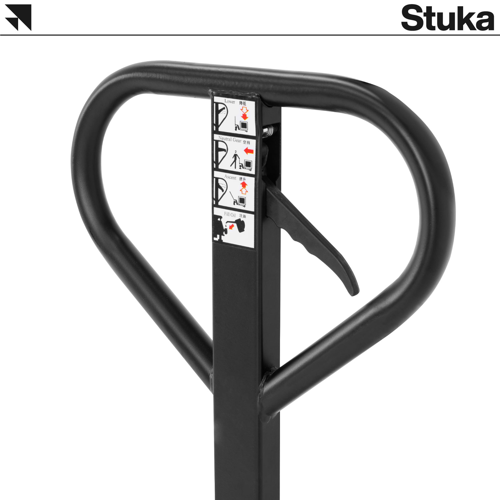 Patín Hidráulico Stuka Transpaleta para Carga de Tarimas 2.5 Toneladas (2500 kg)