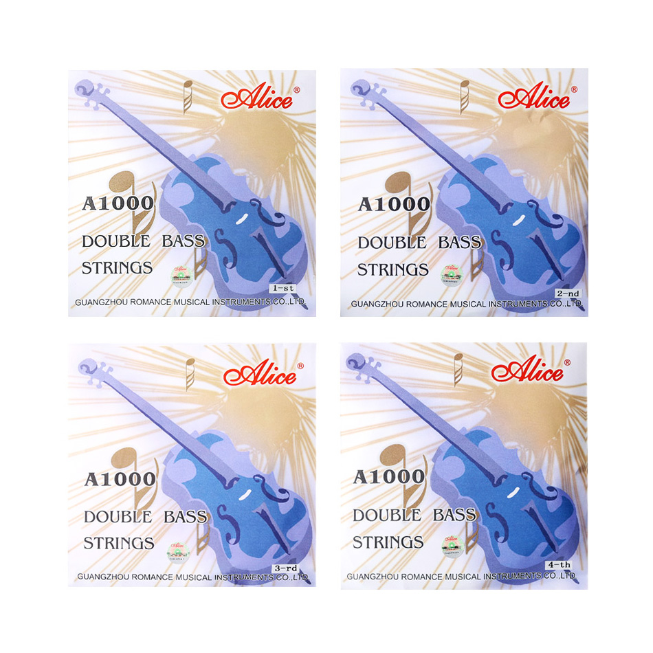 Juego de 4 cuerdas Alice A1000 P/Contrabajo 