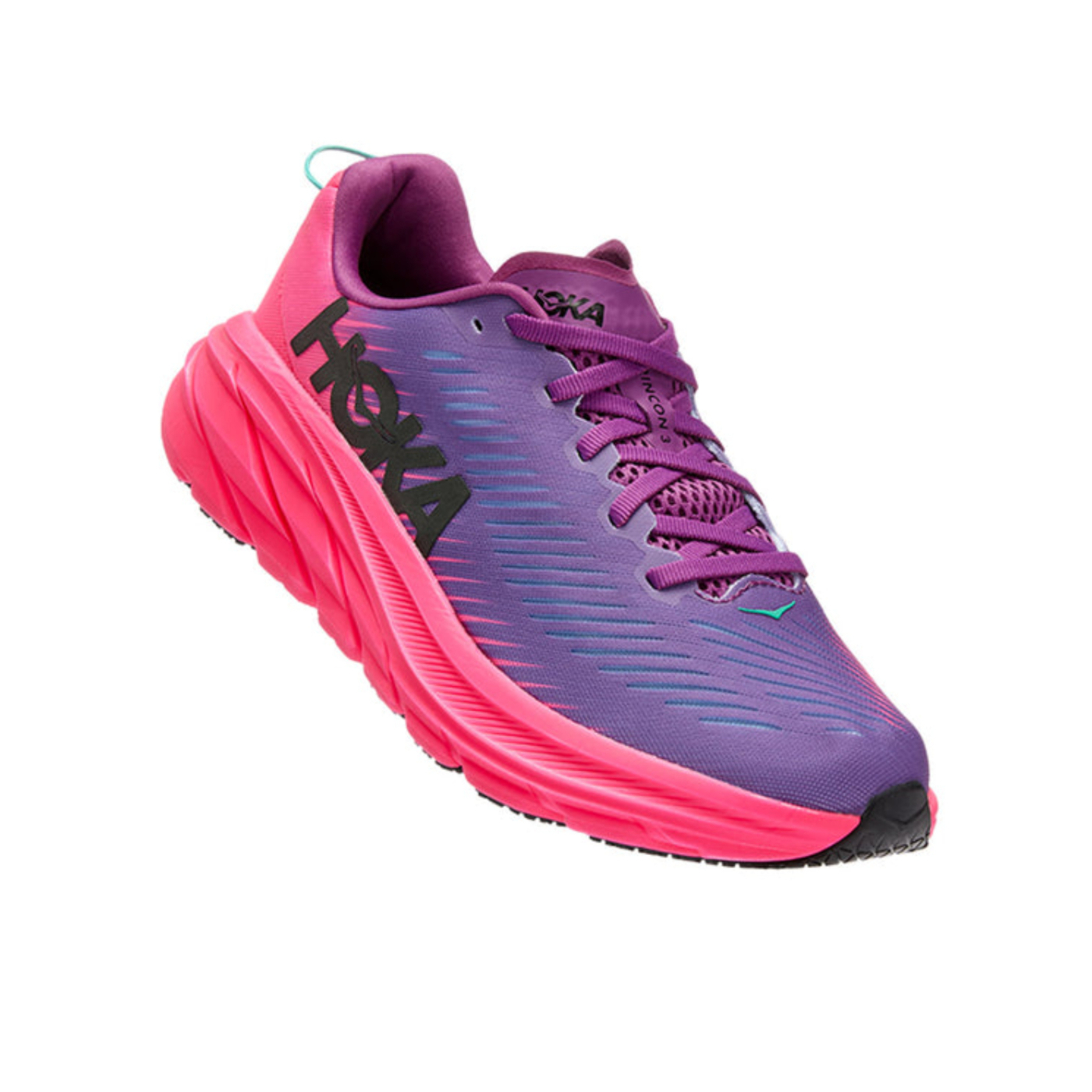 TENIS HOKA MUJER MORADO / ROSA W RINCON 3 BEAUTYBERRY / KNOCKOUT PINK 1119396BKPNK
