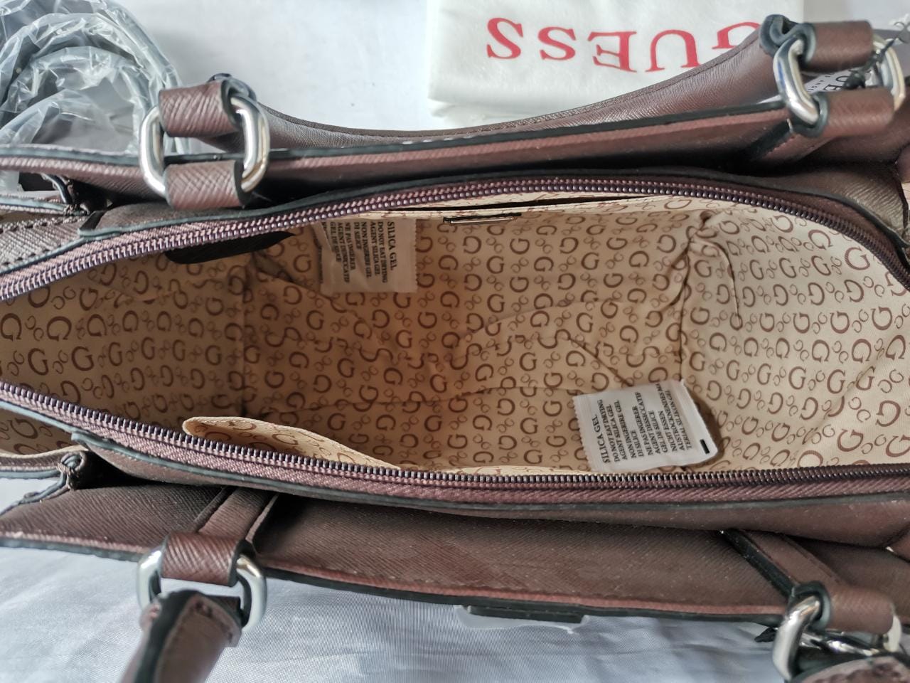Bolsa Guess Skyla  Nueva Y 100% Original Cr765106-bro