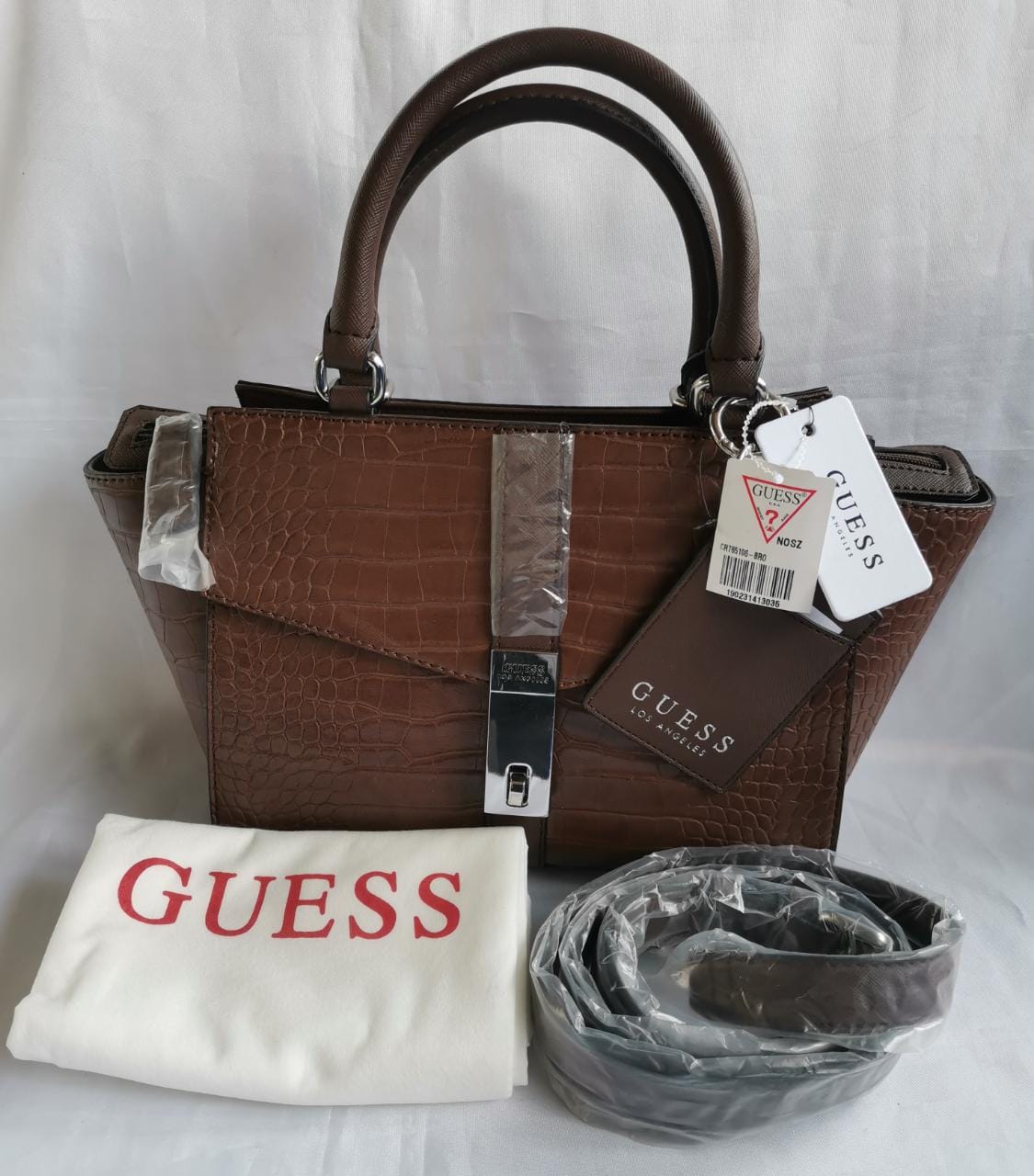 Bolsa Guess Skyla  Nueva Y 100% Original Cr765106-bro