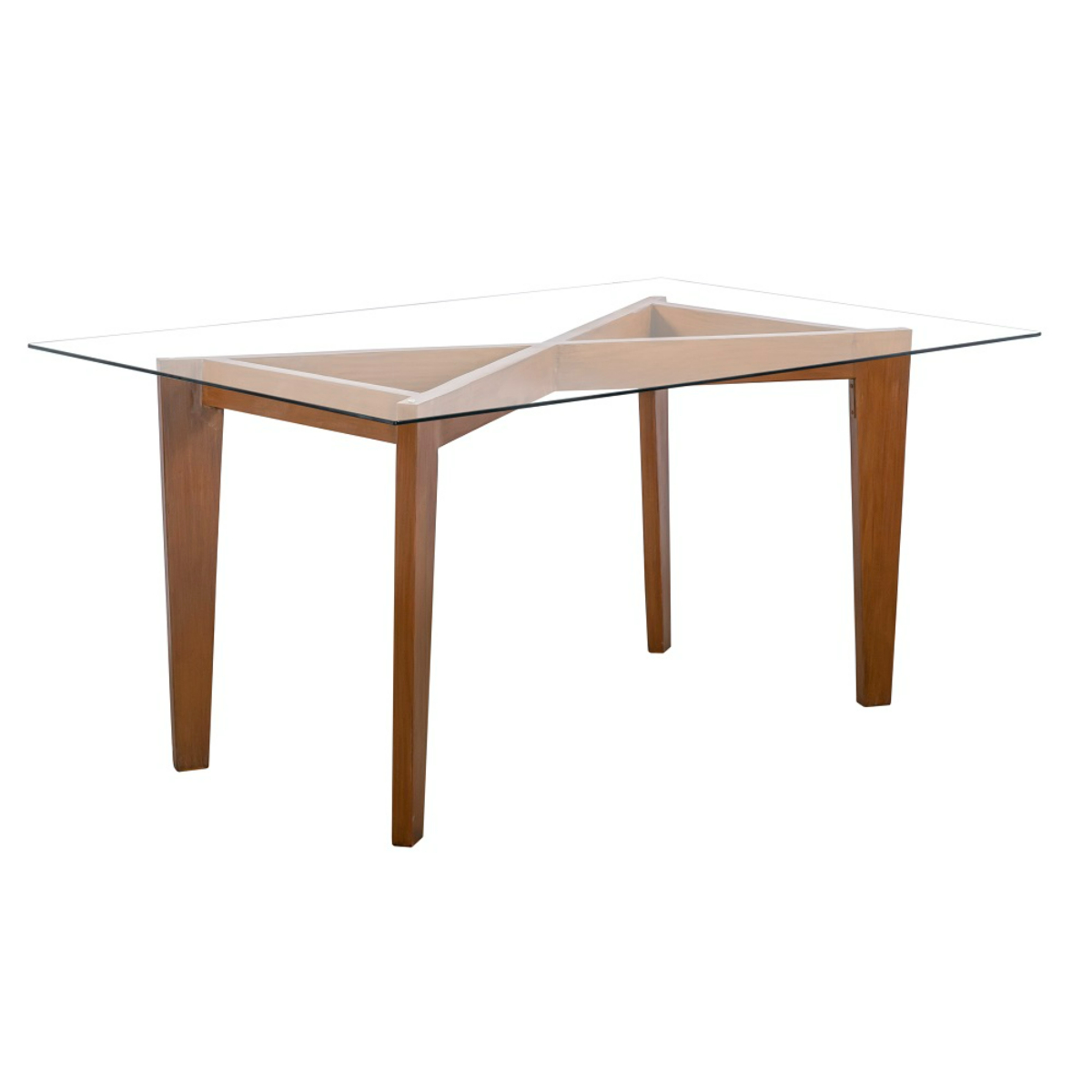 Comedor Luisiana Mostaza 6 Sillas y Cubierta Cristal.