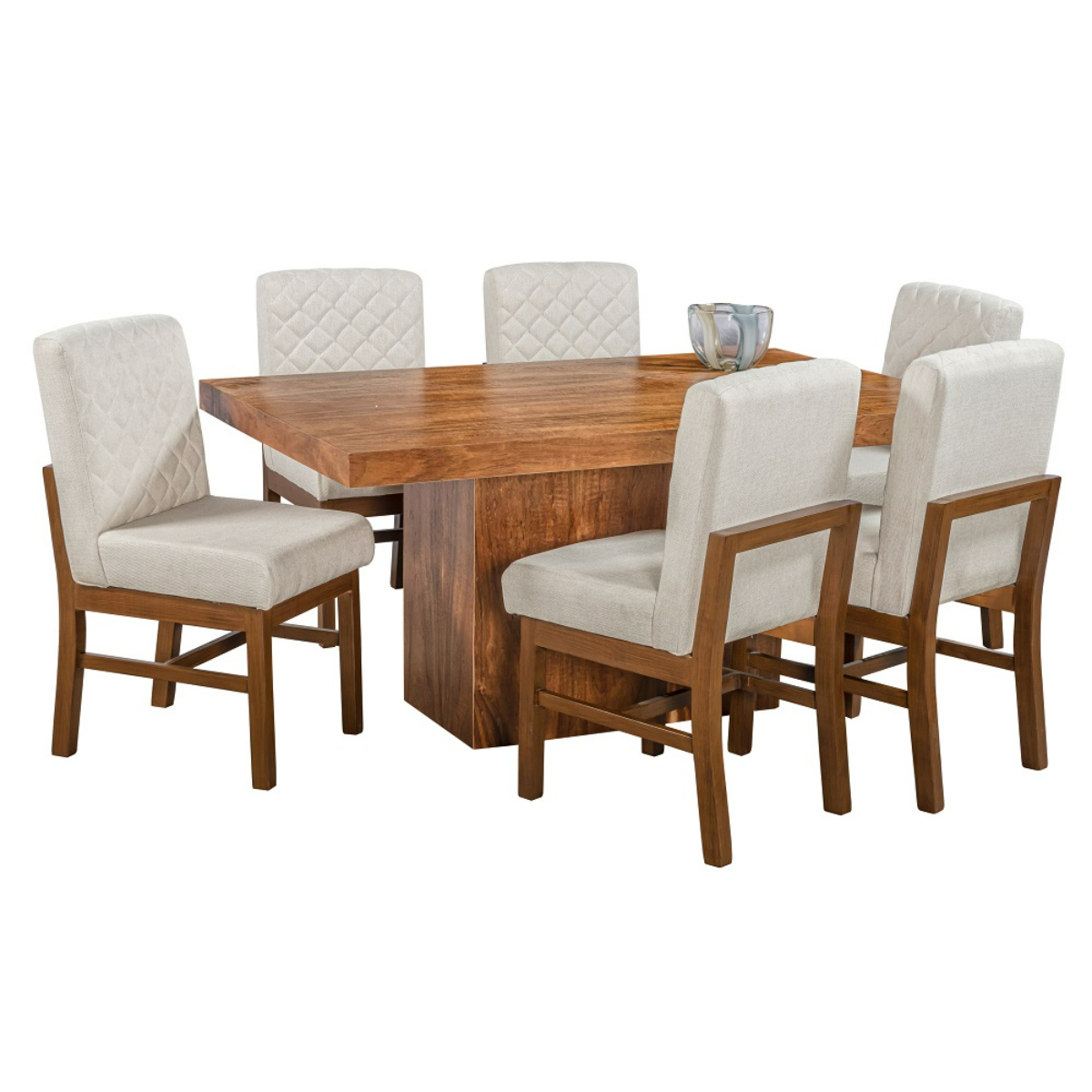 Comedor Girona 6 Sillas Madera y Cubierta de Chapa.