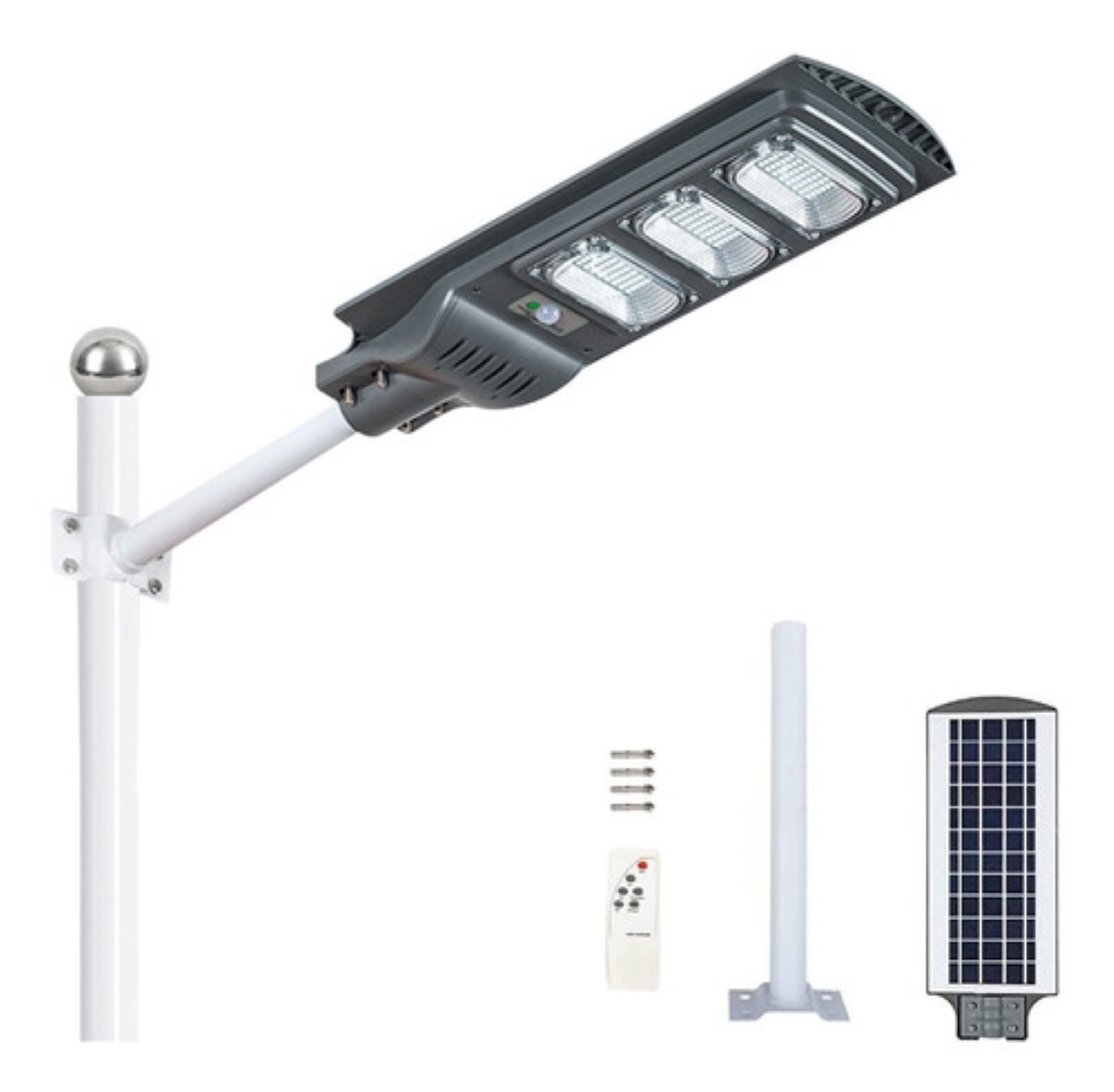 Lámpara Led Solar Luminaria Suburbana Alumbrado Publico 300w
