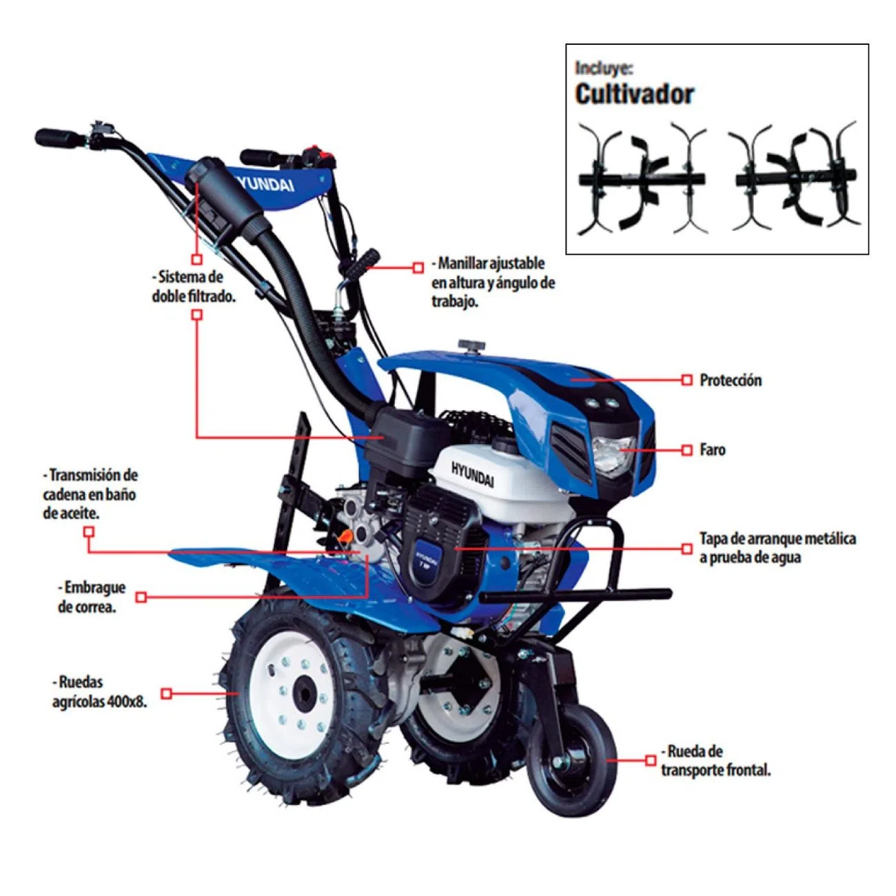 Accesorios para Motoazada Basic 750-N HP