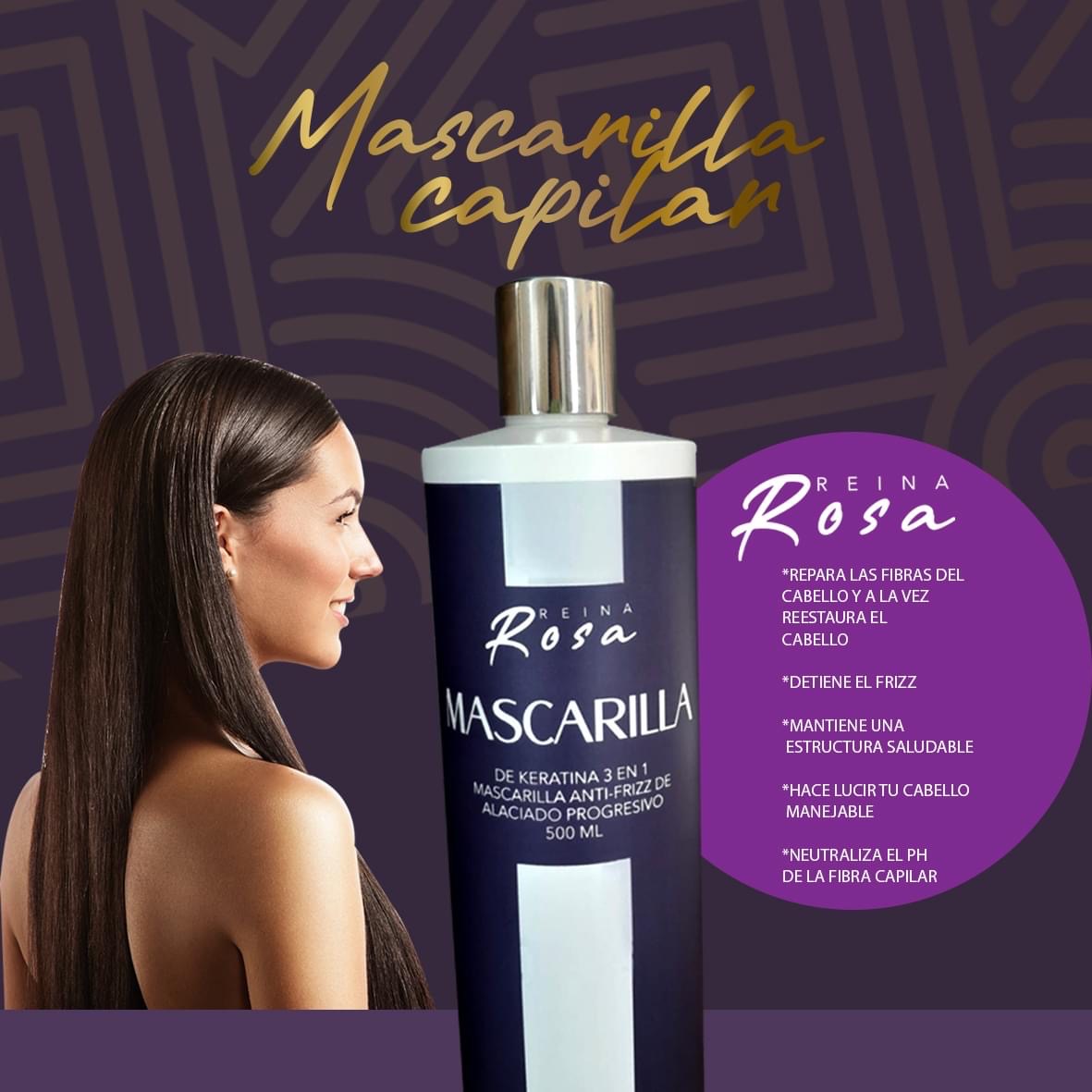 Mascarilla 3 en 1  antifriz, Reina Rosa