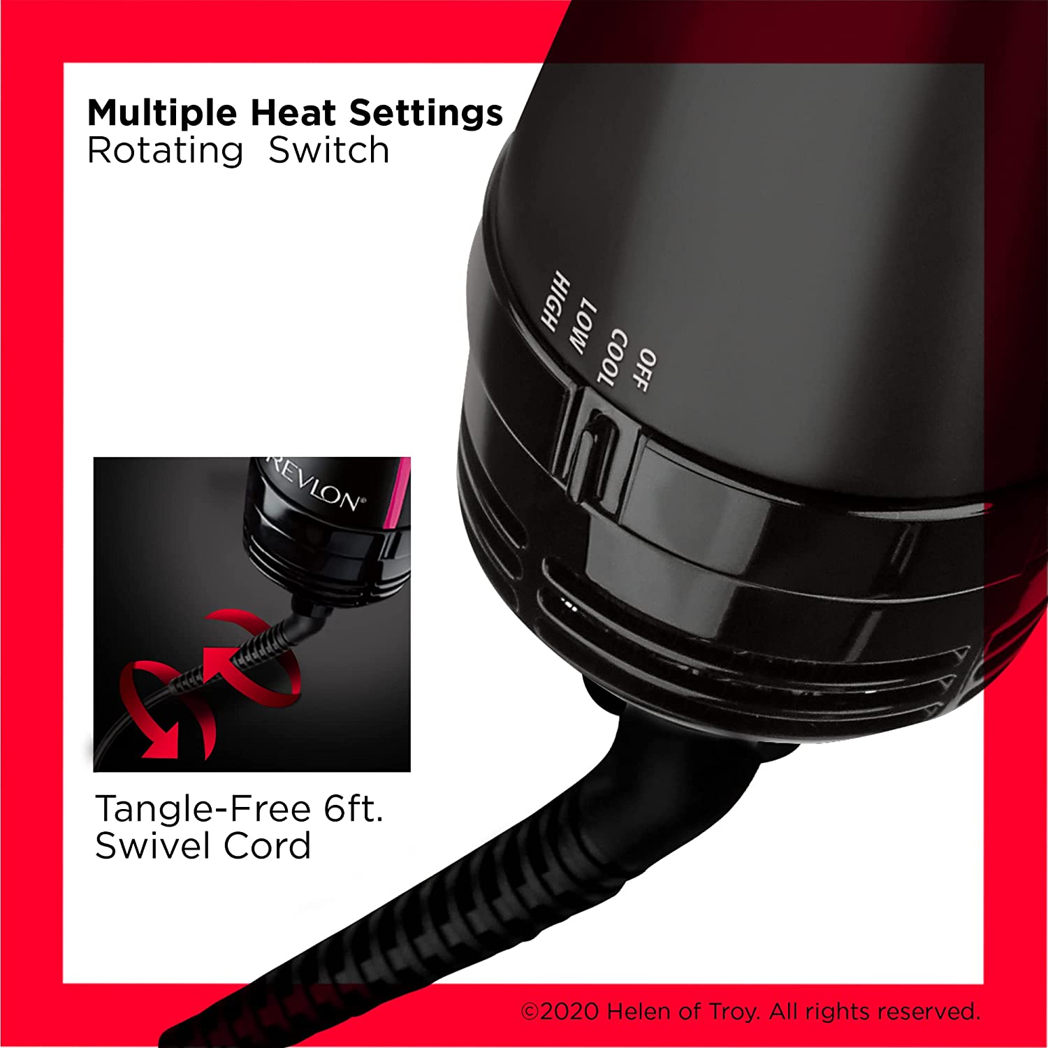 Cepillo Electrico Revlon One Step Negro/Rosa