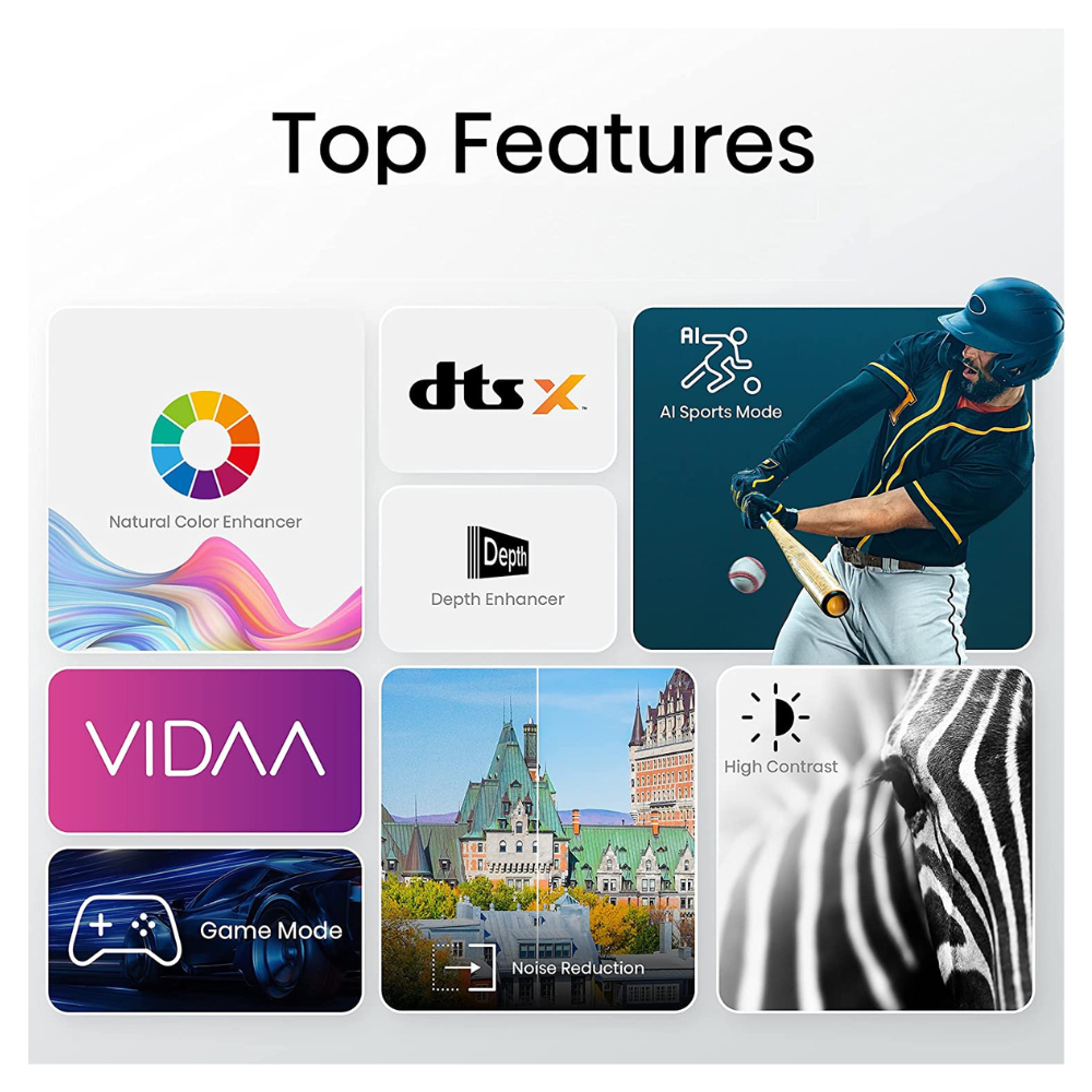 Smart TV Hisense 32A4KV HD LED 60Hz VIDAA DTS X Motion Rate 120 Game Mode