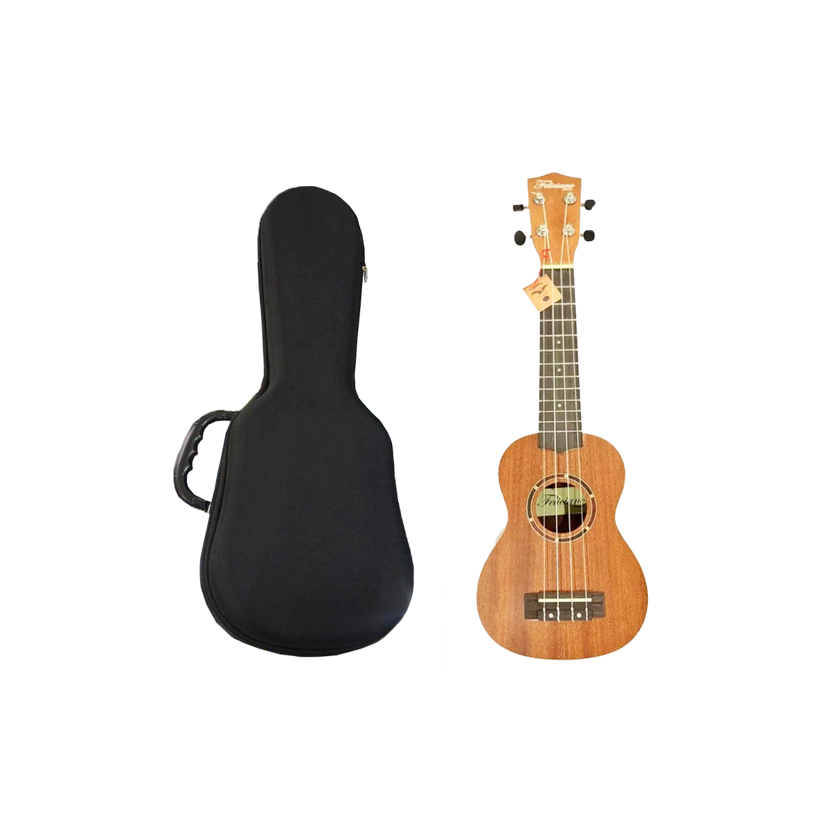 Ukulele Soprano Feliciano Color Natural C/Estuche Rígido 