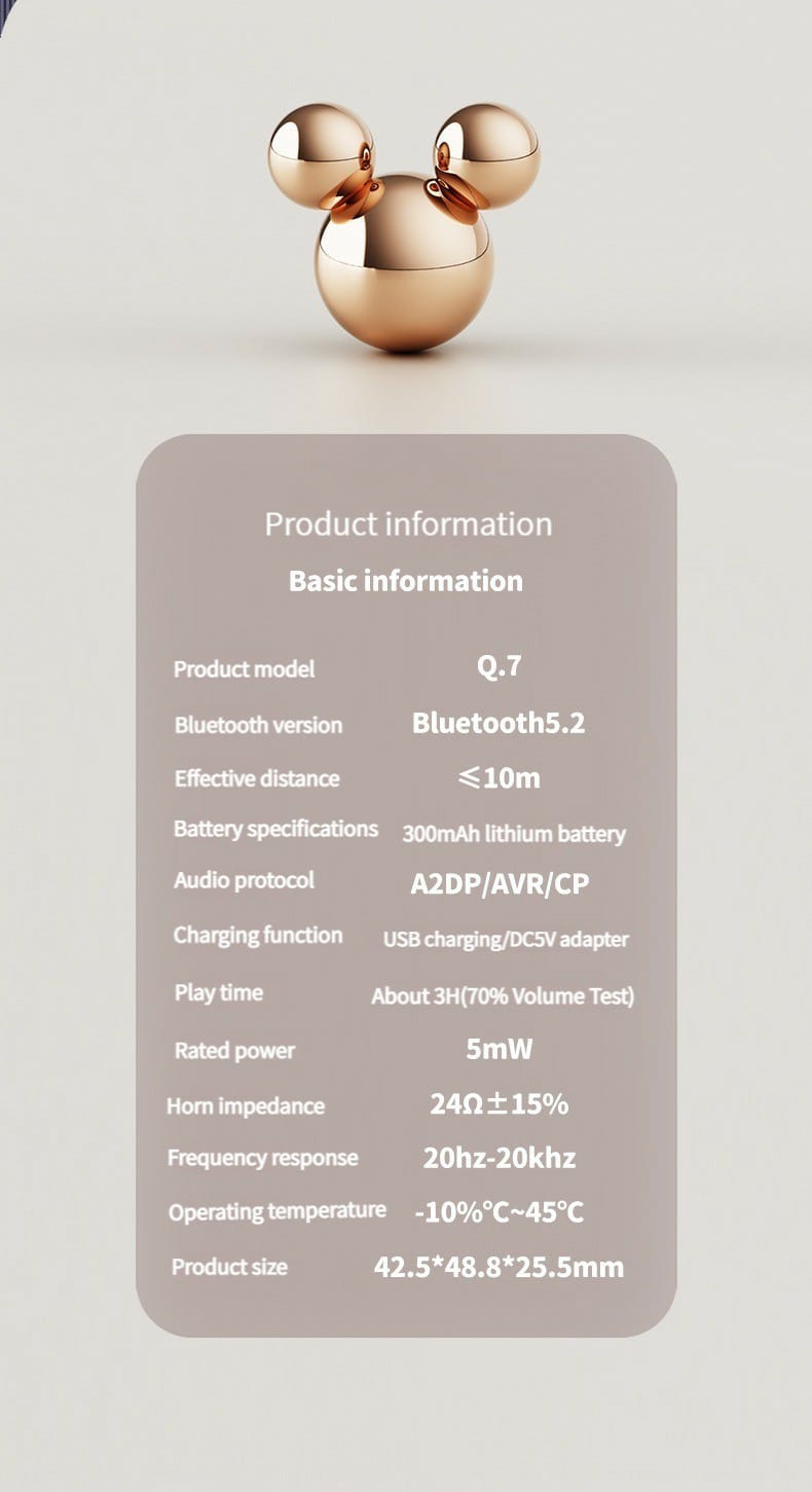 Audífonos inalámbricos Disney Mickey Mouse  