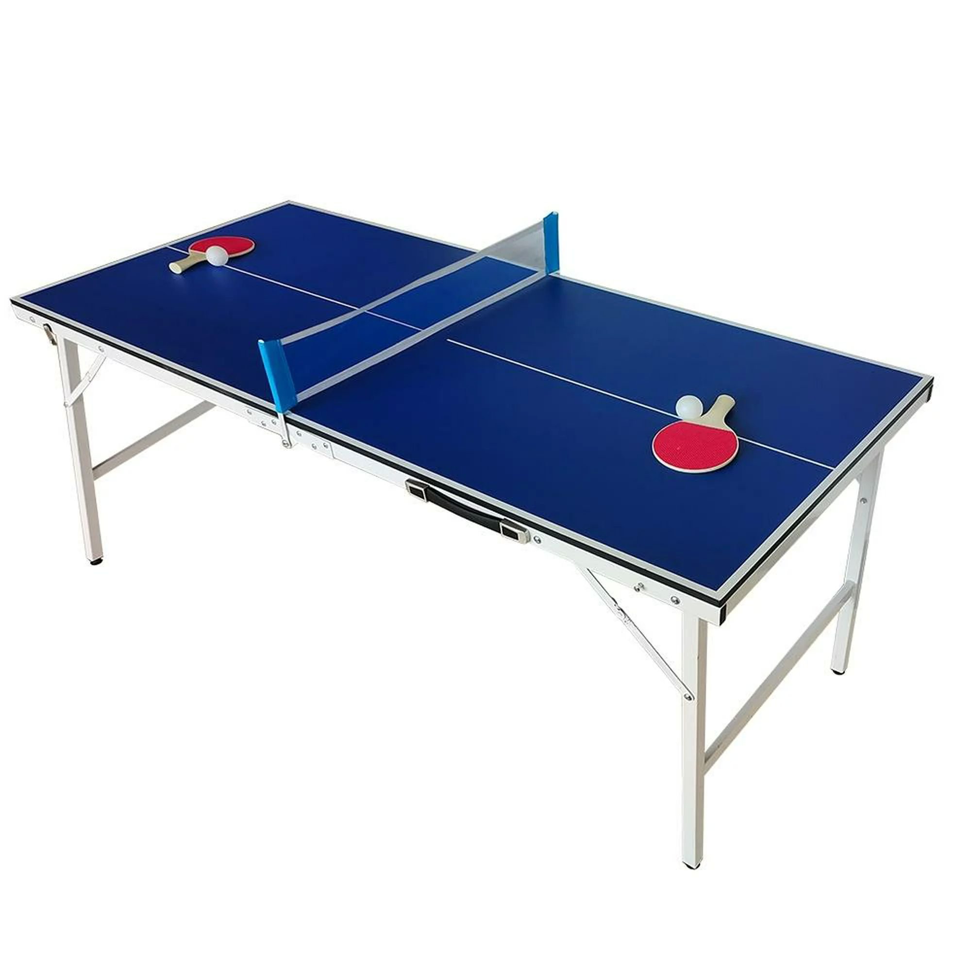ZENY Mesa de ping pong compacta de tamaño mediano con red y poste para  espacio pequeño y apartamento, mesa multiusos : Deportes y Actividades al  Aire Libre, mesa de ping pong pequena 