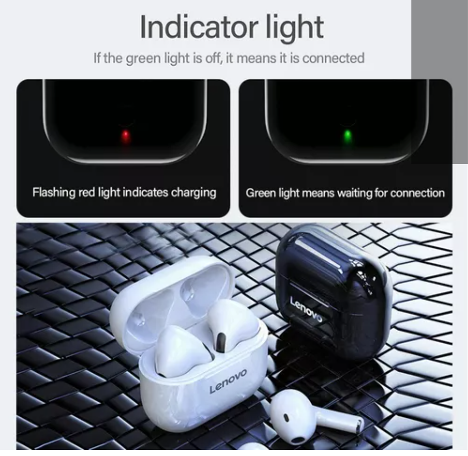 Audífonos in-ear Inalámbricos Lenovo LivePods LP40 Blanco LivePods thinkplus