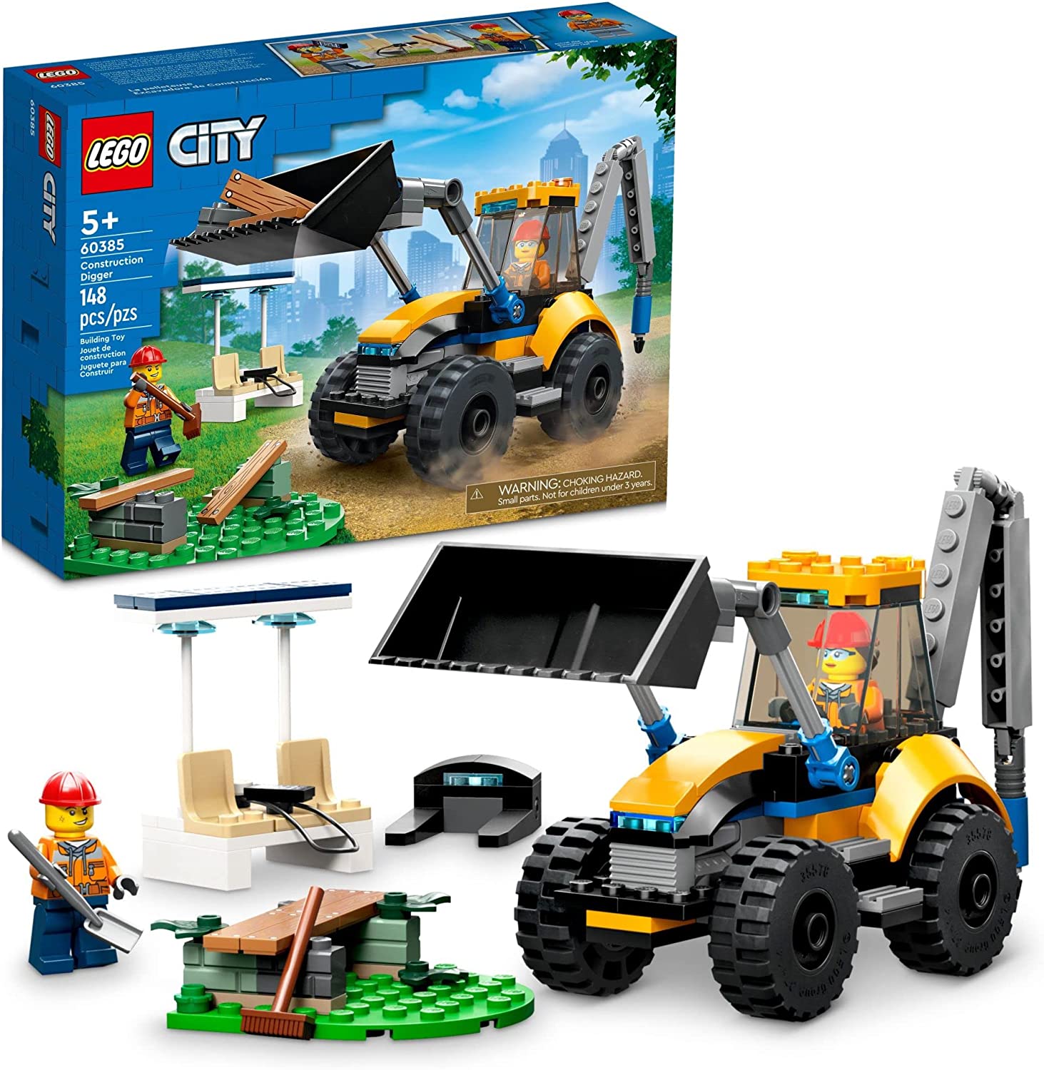 Lego City 60385 Excavadora De Obra