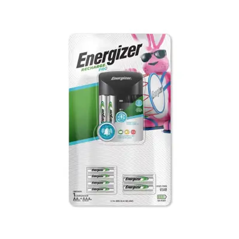 Cargador Con 8 Pilas AA Y AAA Energizer 980021464 SMS