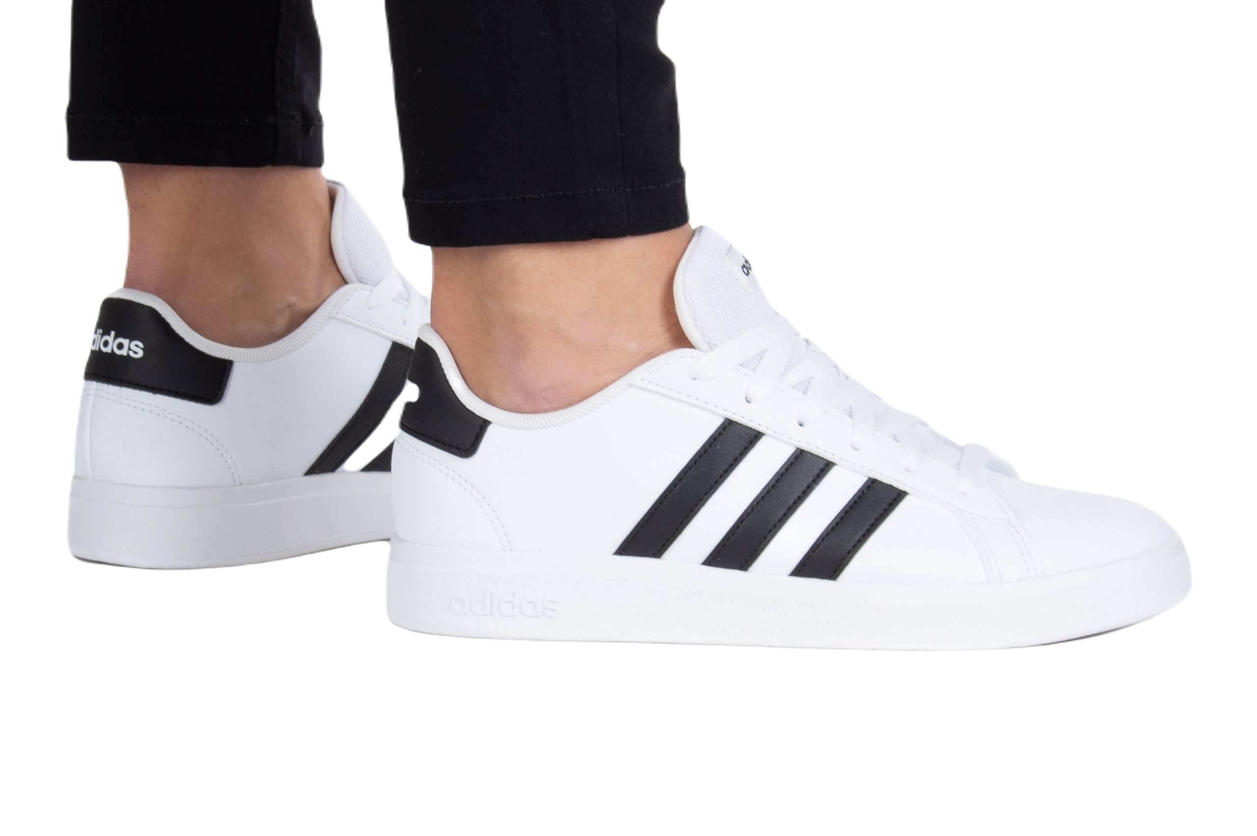 TENIS ADIDAS GRAND COURT 2.0 K MUJER JR GW6511 BLANCO NEGRO