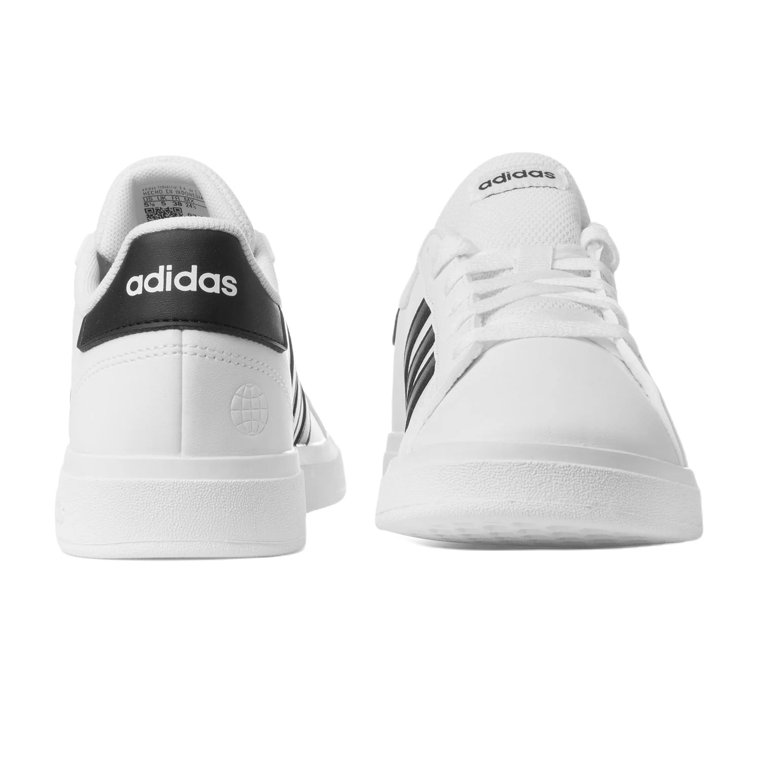 TENIS ADIDAS GRAND COURT 2.0 K MUJER JR GW6511 BLANCO NEGRO