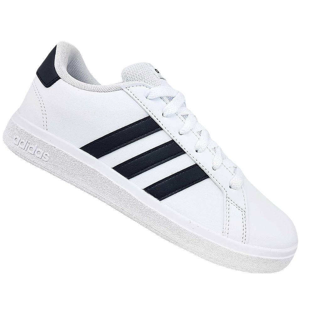 TENIS ADIDAS GRAND COURT 2.0 K MUJER JR GW6511 BLANCO NEGRO