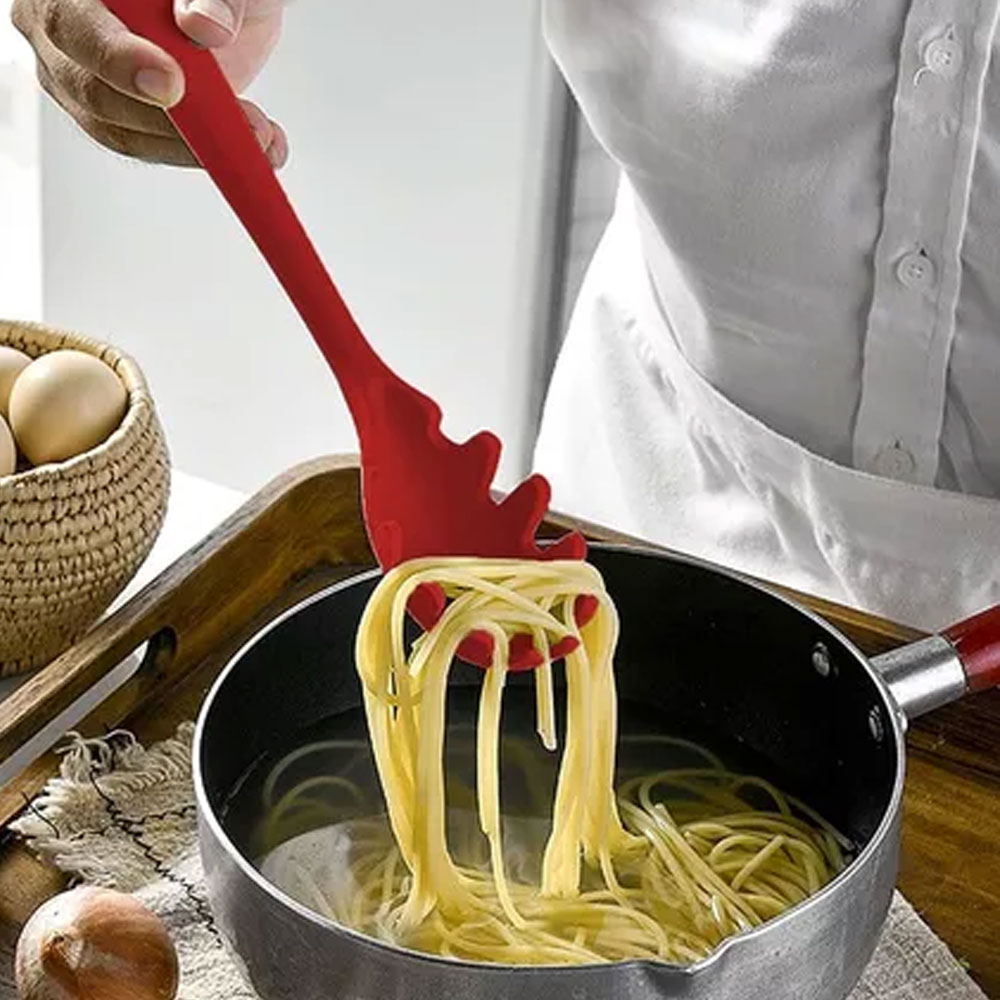 Juego de Utensilios de Cocina de Silicona 11 Piezas Antiadherente y Resistente con Mango Aislado y Diseño Ergonómico