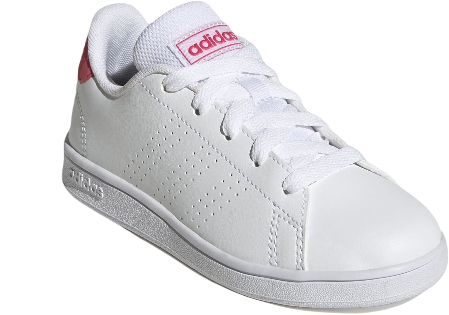 TENIS ADIDAS ADVANTAGE K JR MUJER NIÑAS GY6996 BLANCO ROSA