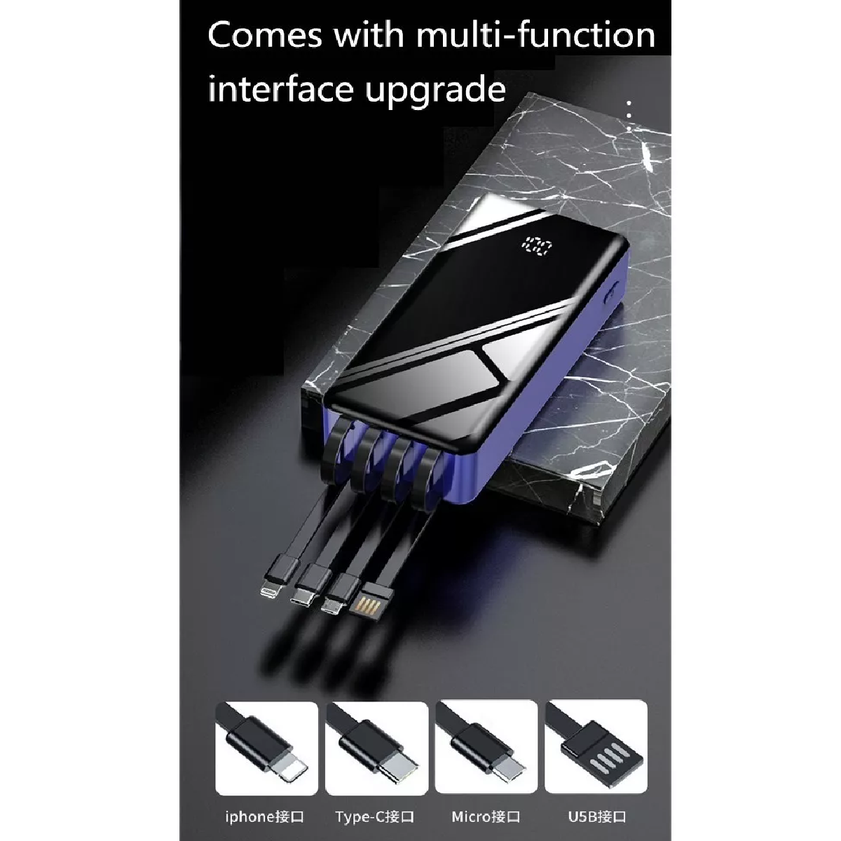 Pila Bateria Portatil 30000mah Carga Rapida
