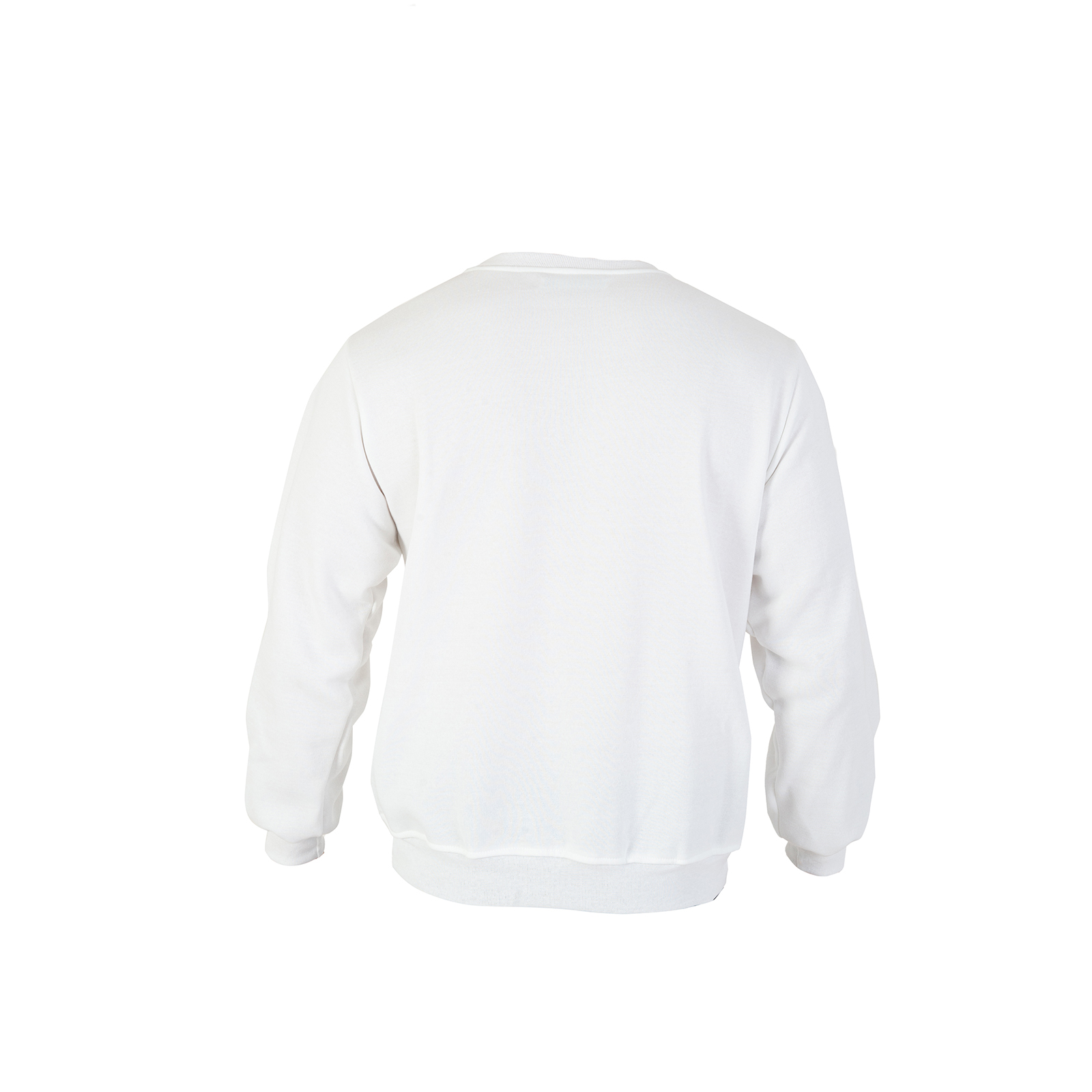 Sudadera blanca best sale cuello redondo