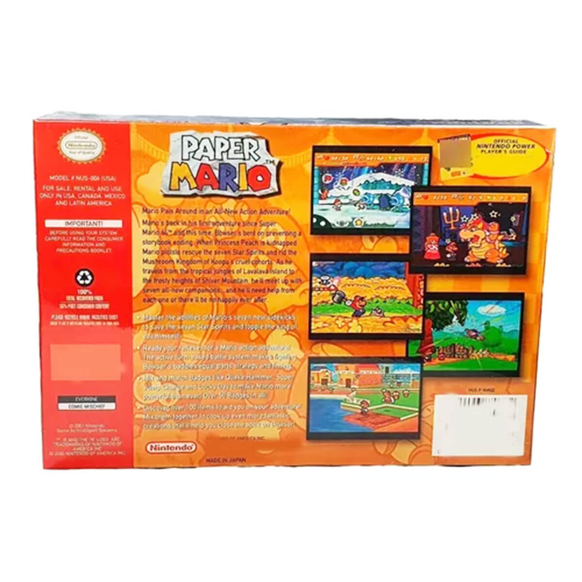 Paper Mario Físico En Caja Con Manual Nintendo 64