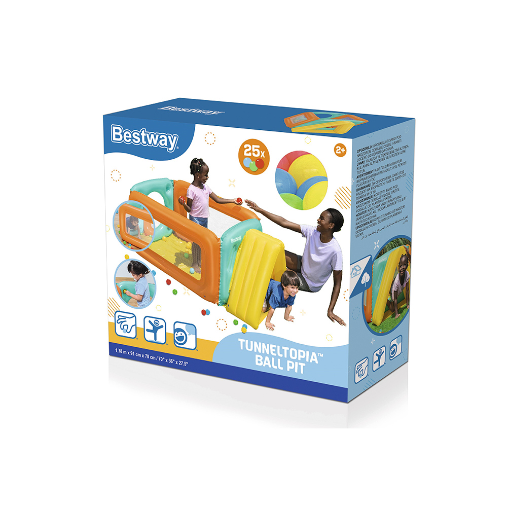 Alberca De Pelotas Juego Infantil Piscina Con Pelotas Tunel
