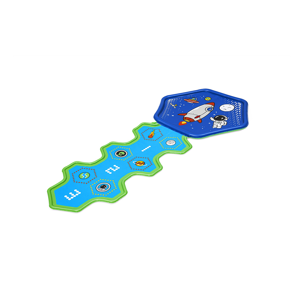 Tapete Deslizador Rociador Inflable Astronautas Bestway