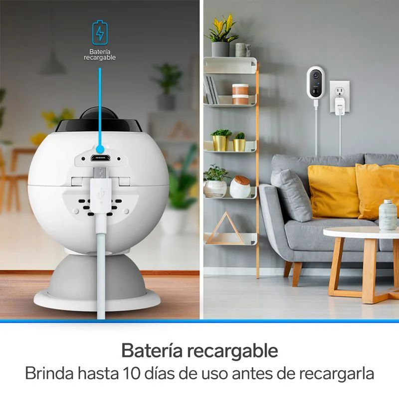 Cámara Seguridad Wi-fi Full Hd Batería Recargable Steren
