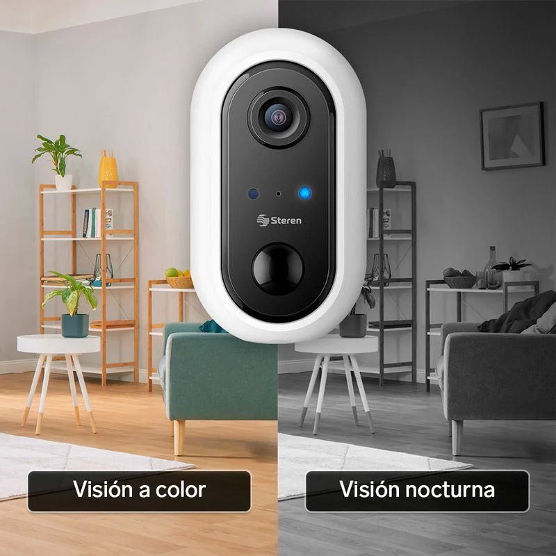 Cámara Seguridad Wi-fi Full Hd Batería Recargable Steren