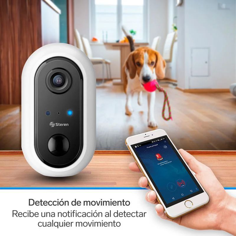 Cámara Seguridad Wi-fi Full Hd Batería Recargable Steren