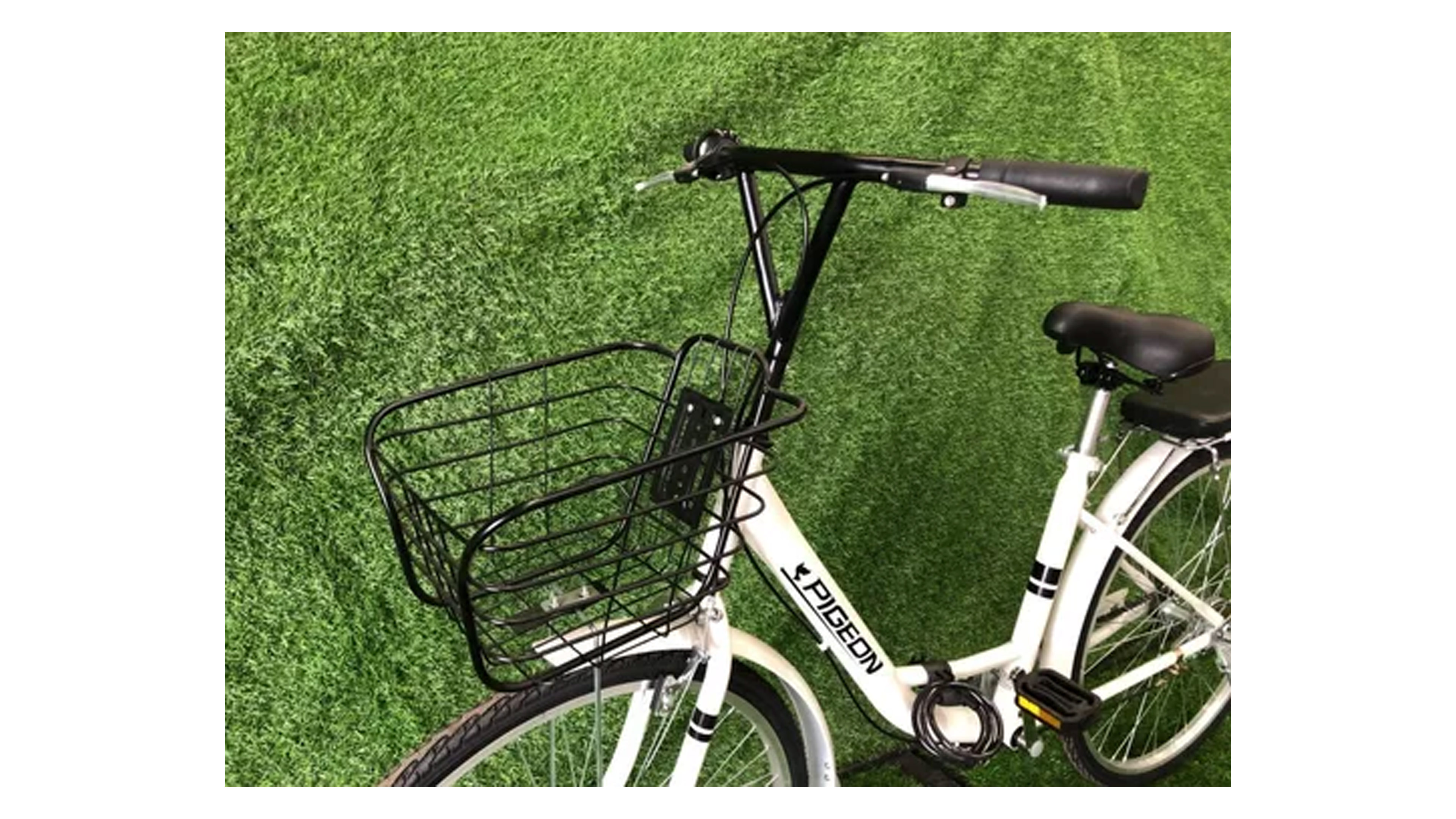 Bicicleta Pigeon Compraymas Rodada 24 Bicicleta de Paseo Calle Color Blanco con Canasta