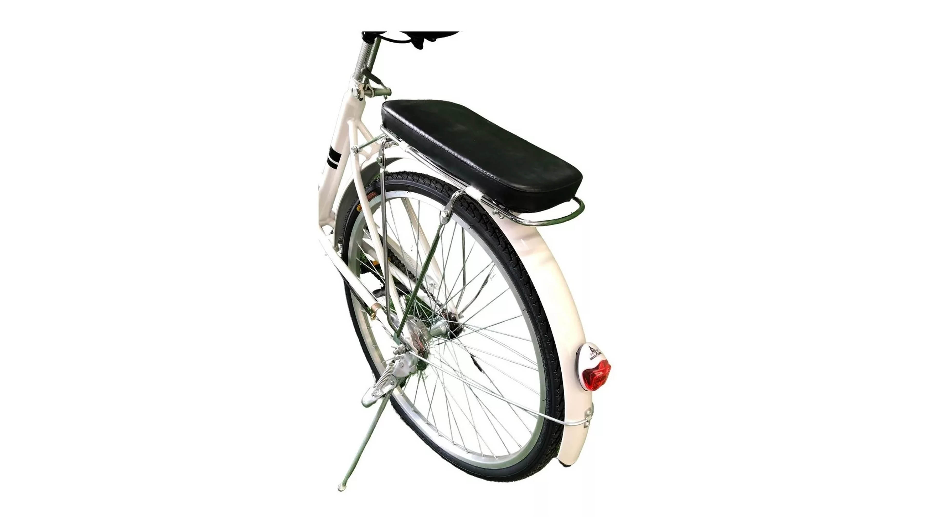 Bicicleta Pigeon Compraymas Rodada 24 Bicicleta de Paseo Calle Color Blanco con Canasta